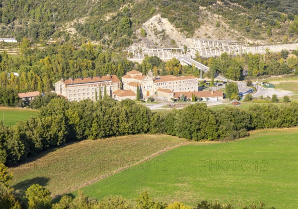 El Monasterio de Boltaña, former monastery now hotel and spa, Boltana, Huesca province, Aragon, Spain
