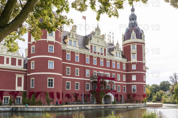 New Muskau Castle, Muskauer Park, UNESCO World Heritage Site, Bad Muskau, Upper Lusatia, Saxony, Germany