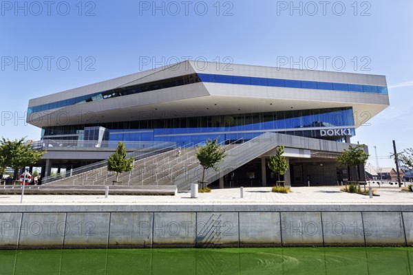 Multifunctional building, cultural center and library Dokk1, Dokken, architect Schmidt Hammer Lassen, Aarhus, Jutland, Denmark