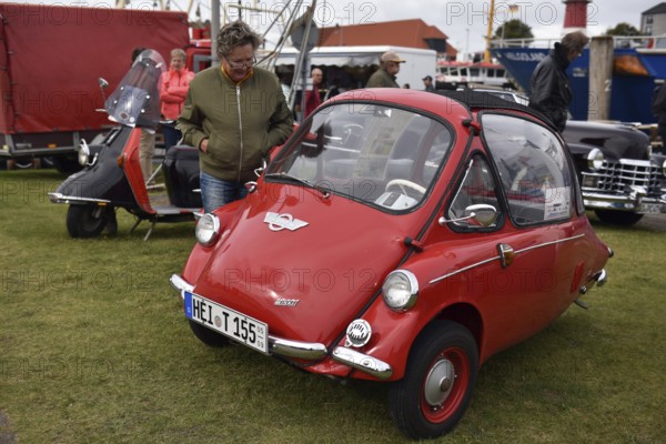 Henkel cabin 1950, cabin scooter at classic car meetings in Büsum, Schleswig-Holstein, Germany