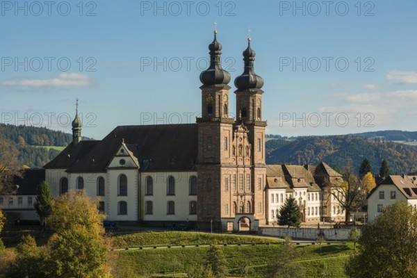 Baroque monastery church, St. Peter, Southern Black Forest, Black Forest, Baden-Württemberg, Germany
