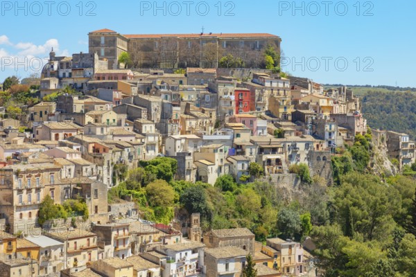 Historic town view, Ragusa Ibla, Ragusa province, Sicily, Italy
