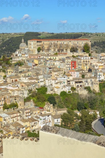 Elevated view of Ragusa Ibla, Ragusa Ibla, Ragusa province, Sicily, Italy