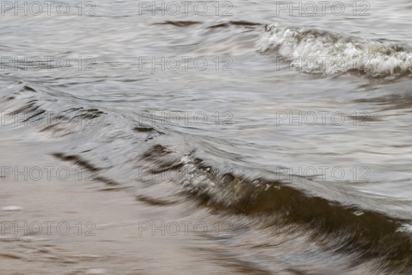 Small waves, smudge effect, soft water, lake, Sweden