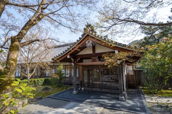 Tenryu-ji Temple Buildings, Zen Buddhist Temple Complex, Kyoto, Japan