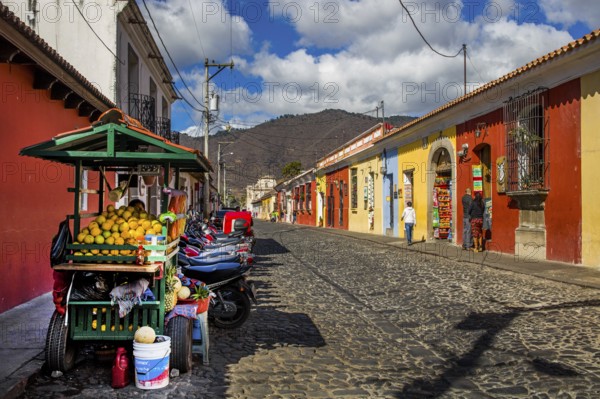 Colonial town with colorful houses, Antigua