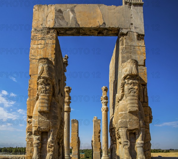 Gate of all countries with winged hybrids, Persepolis