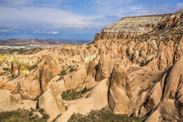 Red Gorge rock galleries, fantastic tuff rock formations, Cappadocia, Turkey