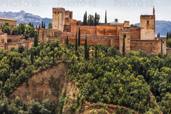 View of Alhambra with Alcazaba, Granada
