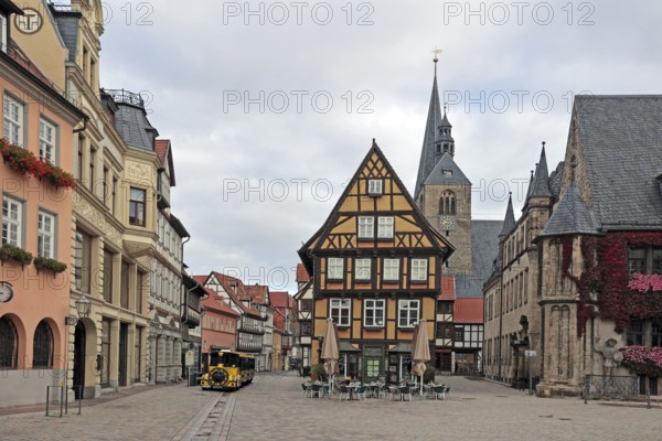 Market square, Quedlinburg, Saxony-Anhalt, Germany, World Heritage Site, UNESCO