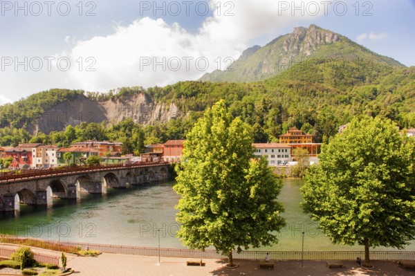 Lecco on Lake Como, Italian Lago di Como, one of the Upper Italian lakes, Lombardy region, Italy