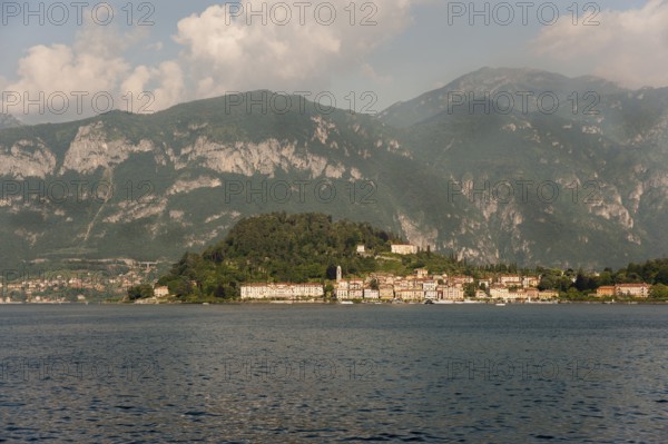 Bellagio, picturesque small town with views of the Alps, Lake Como, Italian Lago di Como, one of the Upper Italian lakes, Lombardy region, Italy
