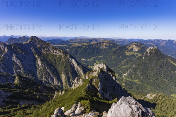 View from Rettenkogel to Rinnkogel, Postalm, Osterhorn Group, Salzkammergut, Province of Salzburg, Austria