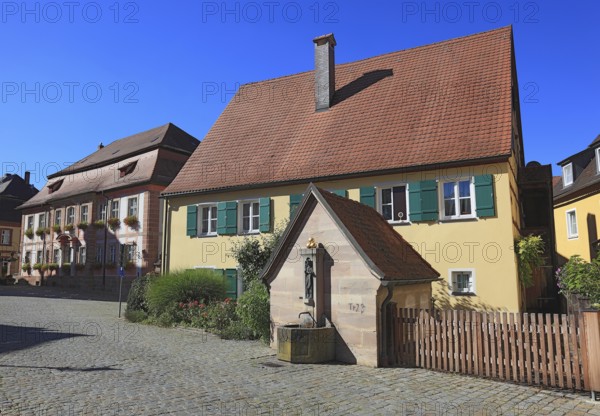 Houses in the old town, city of Spalt, Roth district, Middle Franconia, Germany