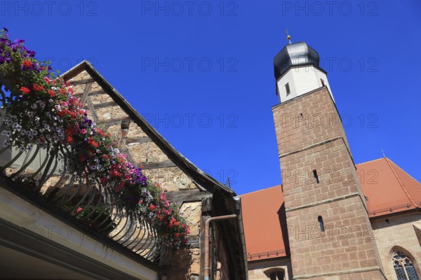 Chapel, Our Lady, Frauenkapelle in the old town, city of Heideck in the district of Roth, Middle Franconia, Bavaria, Germany