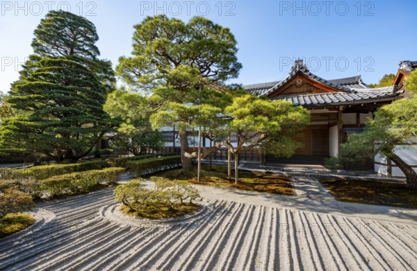 Ginshadan, Rock Garden, Zen Garden, Jisho-ji or Ginkaku-ji, Zen Temple, Higashiyama, Kyoto, Japan