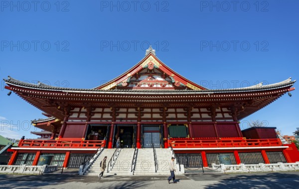 Buddhist temple complex, Asakusa shrine or Senso-ji temple, Asakusa, Tokyo, Japan