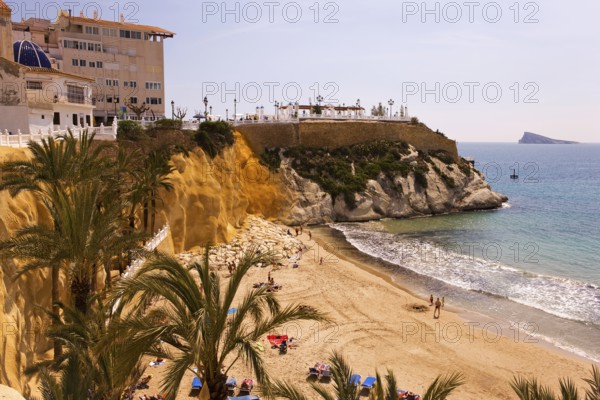 View of Balcon del Mediterraneo, Mediterranean Sea, Benidorm, Valencia (region), Costa Blanca, Spain