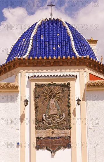 Catholic church dome, Benidorm, Costa Blanca, Valencia (region), Spain