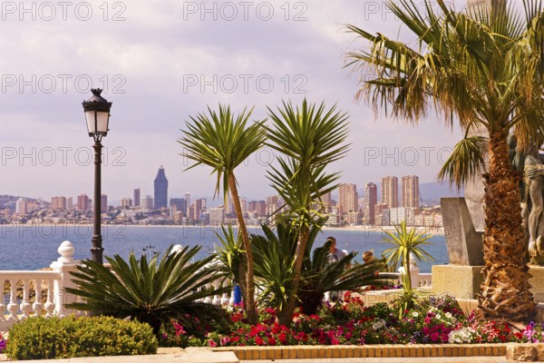 Observation deck, Paseo de la Carretera, Promenade, Benidorm, Spain