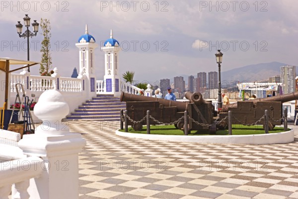 View of Balcon del Mediterraneo, observation deck, Benidorm, Costa Blanca, Spain