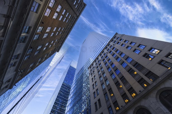 Toronto financial district skyline panorama with luxury condos and financial offices