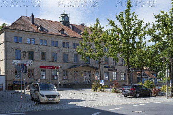 Railway Station, Mobility Center, Kronach, Upper Franconia, Franconia, Bavaria, Germany