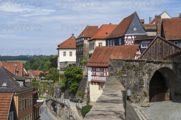 Building in Upper Old Town, Kronach, Upper Franconia, Franconia, Bavaria, Germany