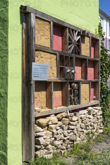 Tierhotel, insect hotel, nesting aid for insects, Kronach, Upper Franconia, Franconia, Bavaria, Germany