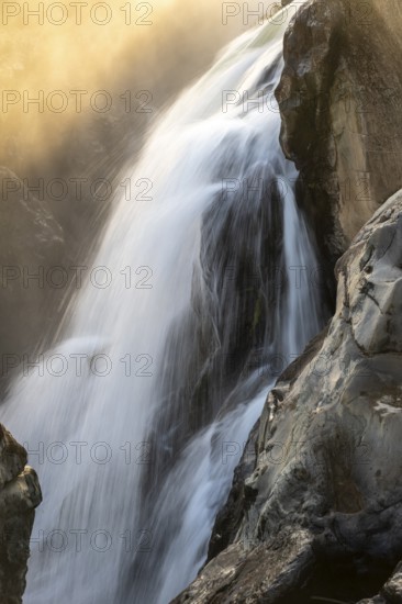 Epupa Falls, sunset at Epupa Waterfalls, Kaokoveld, Namibia