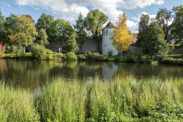 Bremerweiher, rear storage tower, Isny, Allgäu, Baden-Württemberg, Germany