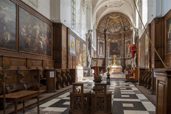 John the Evangelist church at 12th century Park Abbey, Abdij van Park, Premonstratensian abbey at Heverlee near Leuven in Flemish Brabant, Belgium