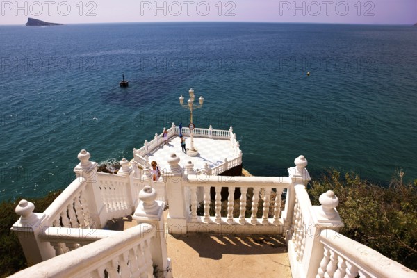 Observation deck, Balcon del Mediterraneo, (balcony of the Mediterranean Sea), Benidorm, Valencia, Costa Blanca, Spain