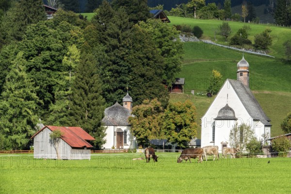 Loretto Chapels, Oberstdorf, Oberallgäu, Allgäu, Bavaria, Germany