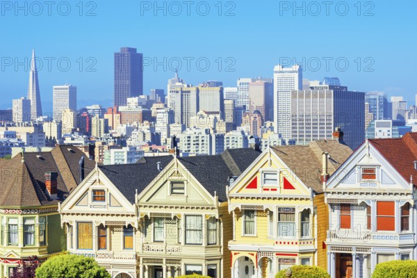 The Painted Ladies, Alamo Square, San Francisco, California, USA