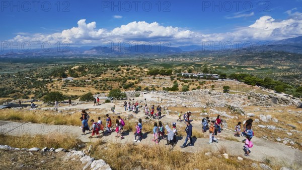 SchülArchaeological Site, UNESCO World Heritage Site, Mycenae, Mycenae, important city in the pre-classical period, Peloponnese, peninsula, Greece