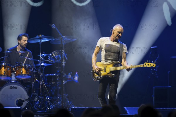 Chris Maas (drummer), Sting (guitarist, real name: Gordon Matthew Thomas Sumner, CBE) live on Sting 3.0 tour at Berlin's Uber Arena on 16.10.2025
