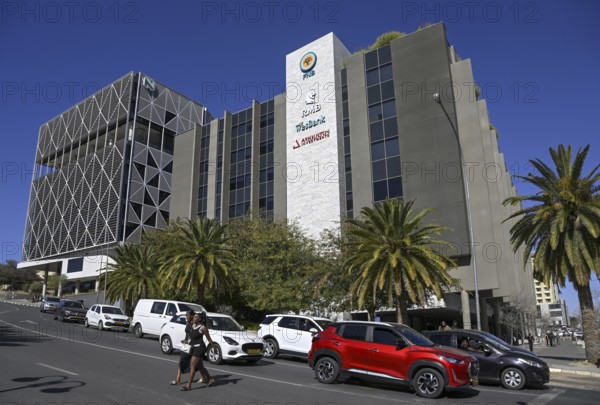 Street scene on the corner of Fidel Castro Street and Independence Avenue, Windhoek, Khomas region, Namibia