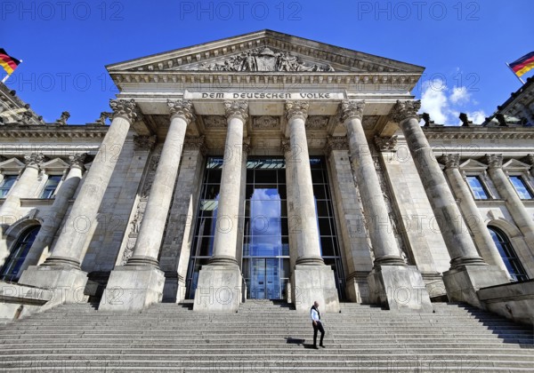 Reichstag, German Bundestag, government district, Berlin, Germany