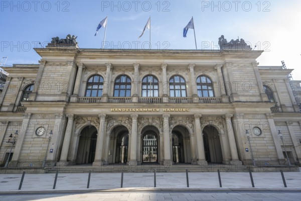 Hamburg Chamber of Commerce building, facade, Hamburg, Germany