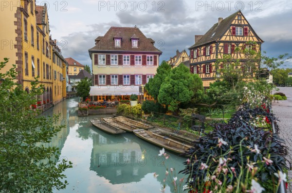 Half-timbered house in Petite Venise in the old town of Colmar, France