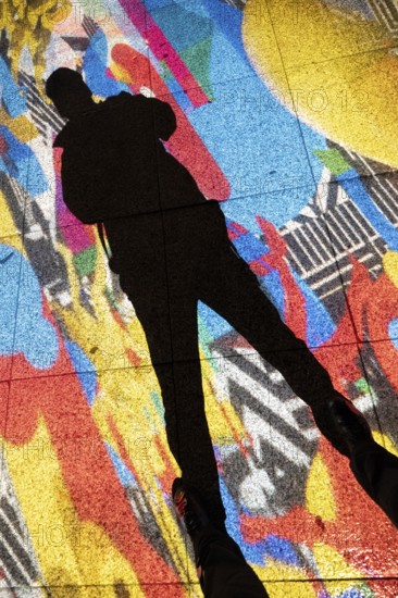 Potsdamer Platz, 21st BERLIN FESTIVAL OF LIGHTS, motto Let's Shine Together, light installations, 8 October 2025, Berlin, Germany, opening day in drizzle < english> 21st BERLIN FESTIVAL OF LIGHTS, motto Let's Shine Together, light installations, October 8, 2025, Berlin, Germany