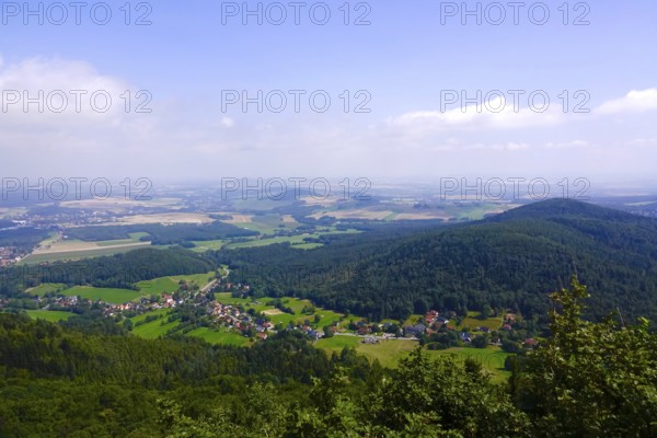 Beautiful landscape in summer, Upper Lusatia, Saxony, Germany