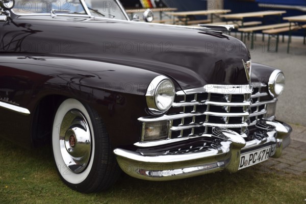 Classic car, 1947 Cadillac Series 62 Convertible, USA, at a classic car meeting in Büsum, Schleswig-Holstein, Germany