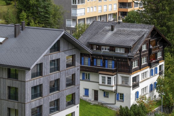 Apartment blocks, Arosa, Graubünden, Switzerland