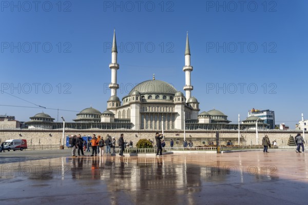 The Taksim Mosque on Taksim Square Taksim Meydani in Beyoglu, Istanbul, Turkey