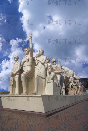 Forward statue by Raymond Mason 1991, Centenary, Birmingham, England, Great Britain