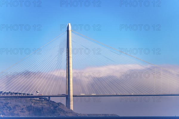 The Yavuz Sultan Selim Bridge over the Bosporus near Istanbul, Turkey