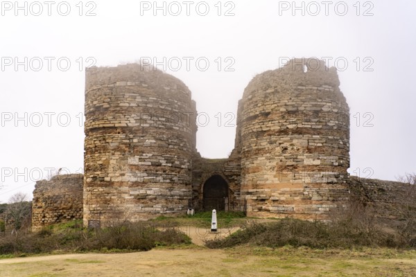 Yoros castle ruins in Anadolu Kavagi on the Bosphorus near Istanbul, Turkey