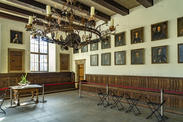 The Peace Hall in the historic town hall of Osnabrück, Lower Saxony, Germany